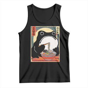 Funny Frog Ramen Japanese Kawaii Anime Tank Top TS11 Black Print Your Wear