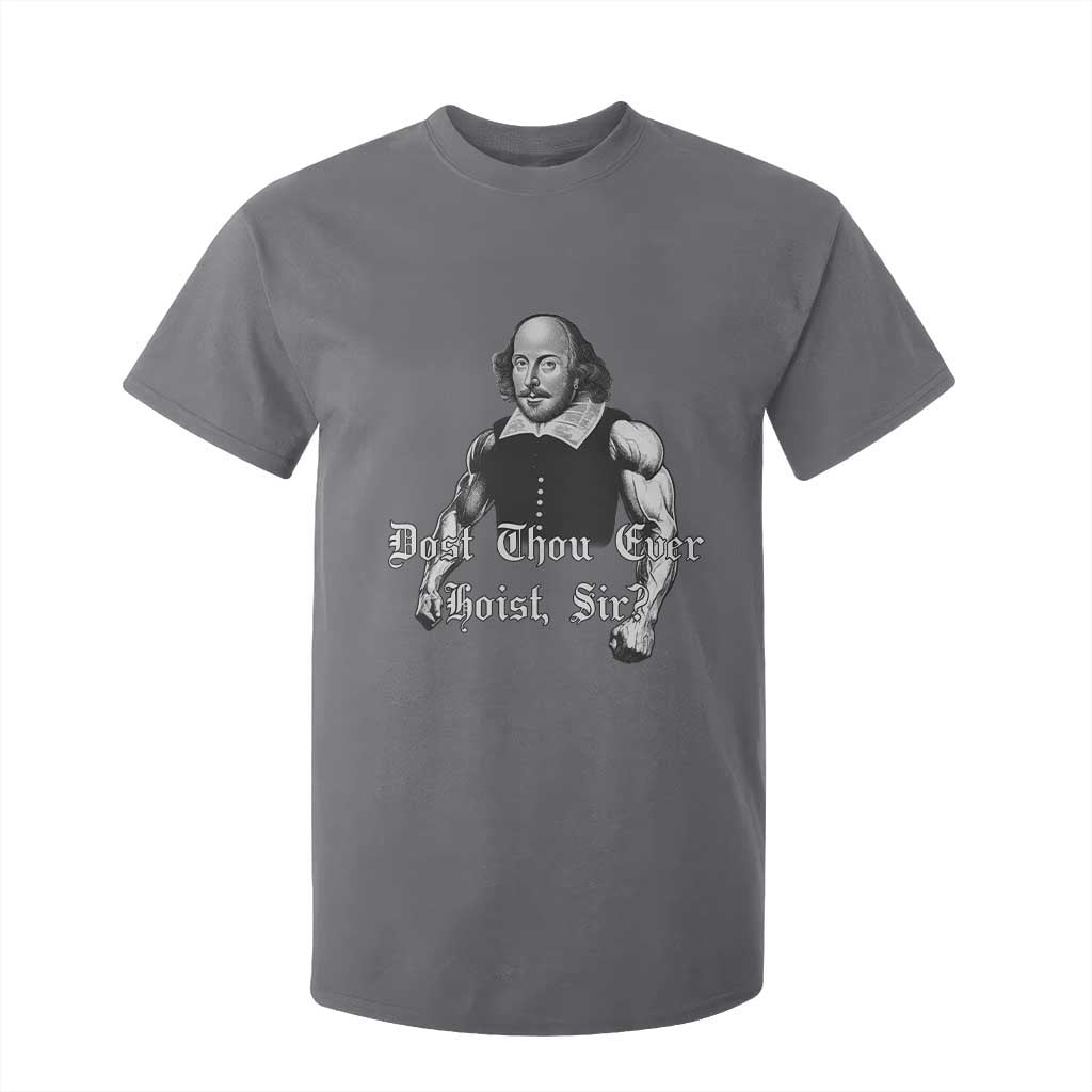 Funny Dost Thou Even Hoist Sir Gym T Shirt For Kid TS11 Charcoal Print Your Wear