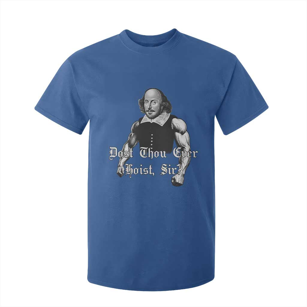Funny Dost Thou Even Hoist Sir Gym T Shirt For Kid TS11 Royal Blue Print Your Wear