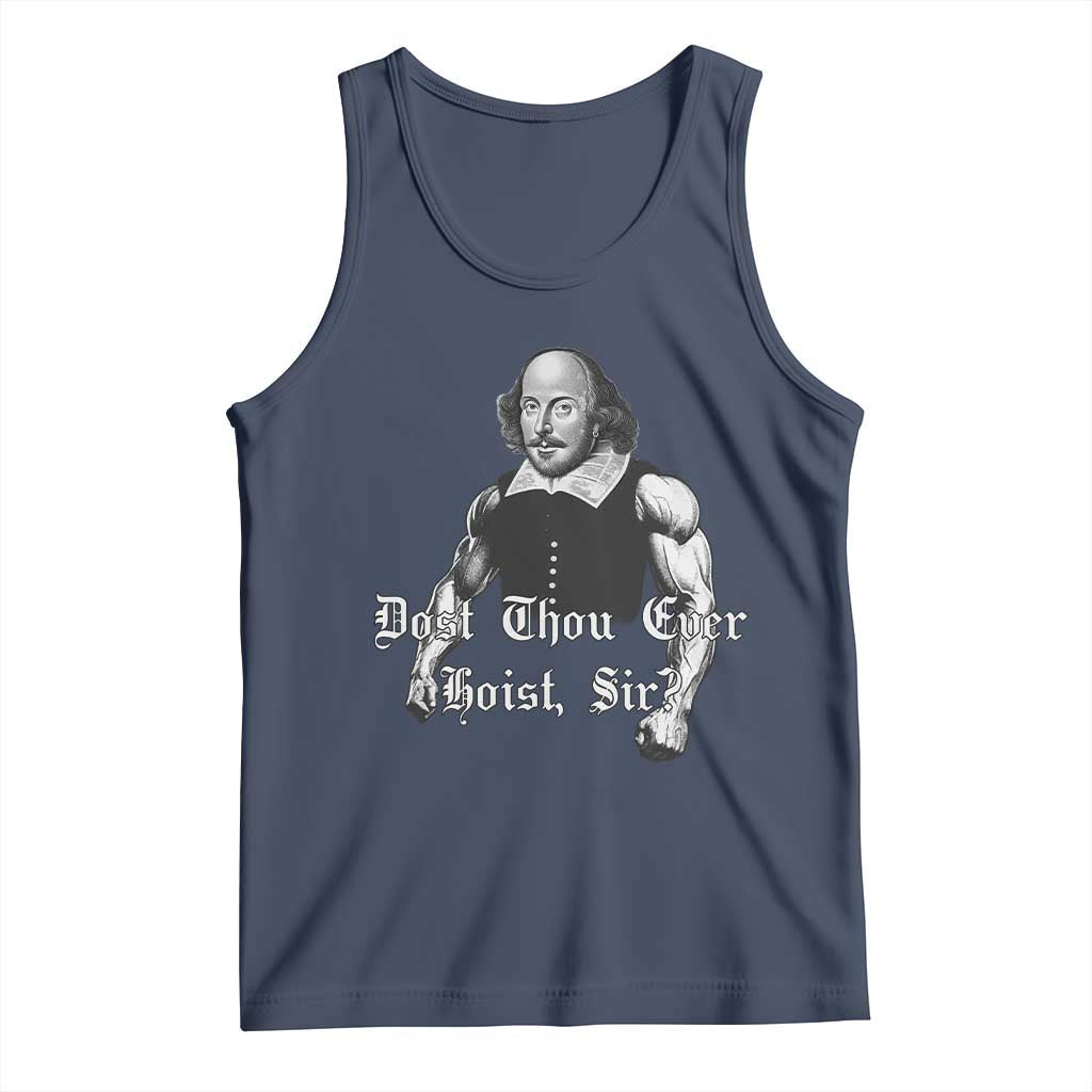 Funny Dost Thou Even Hoist Sir Gym Tank Top TS11 Navy Print Your Wear