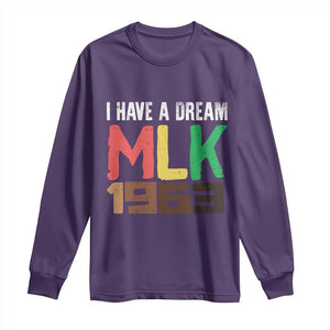 I Have A Dream Martin Luther King Long Sleeve Shirt MLK Day 1963 Speech TS11 Purple Print Your Wear