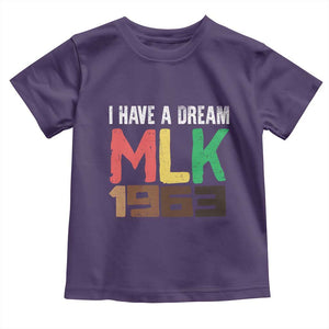 I Have A Dream Martin Luther King Toddler T Shirt MLK Day 1963 Speech TS11 Purple Print Your Wear