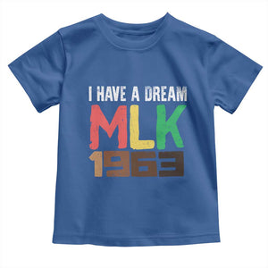 I Have A Dream Martin Luther King Toddler T Shirt MLK Day 1963 Speech TS11 Royal Blue Print Your Wear