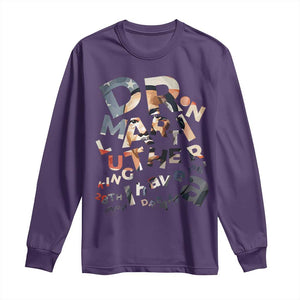 I Have A Dream Dr. Martin Luther King Long Sleeve Shirt MLK Day 1963 TS11 Purple Print Your Wear