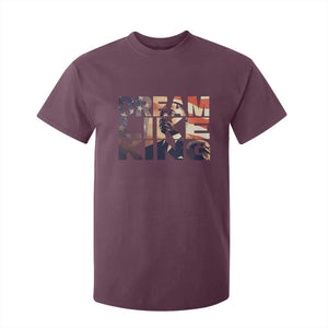 Dream Like King Dr. Martin Luther King T Shirt For Kid MLK Day Vintage American Flag TS11 Maroon Print Your Wear