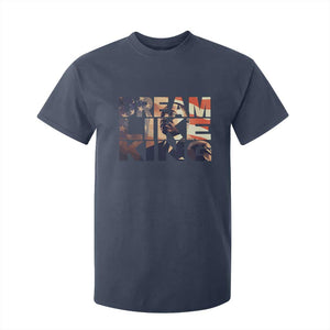 Dream Like King Dr. Martin Luther King T Shirt For Kid MLK Day Vintage American Flag TS11 Navy Print Your Wear