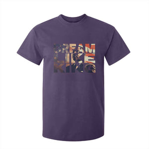 Dream Like King Dr. Martin Luther King T Shirt For Kid MLK Day Vintage American Flag TS11 Purple Print Your Wear