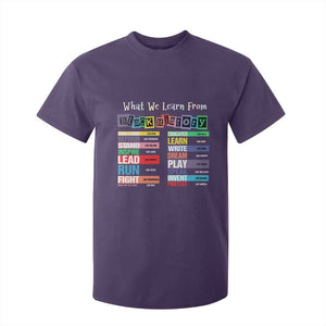 What We Learn From Black History T Shirt For Kid African American Pride TS11 Purple Print Your Wear