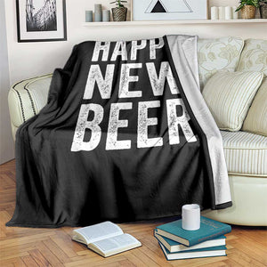 Funny Happy New Beers New Year Throw Blanket NYE Party Beer Lover TS11 Print Your Wear
