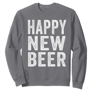 Funny Happy New Beers New Year Sweatshirt NYE Party Beer Lover TS11 Charcoal Print Your Wear