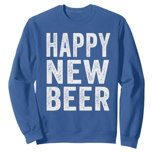 Funny Happy New Beers New Year Sweatshirt NYE Party Beer Lover TS11 Royal Blue Print Your Wear