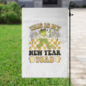 Funny New Years Eve Garden Flag This Is My New Year Toad Frog Pun TS11 Print Your Wear