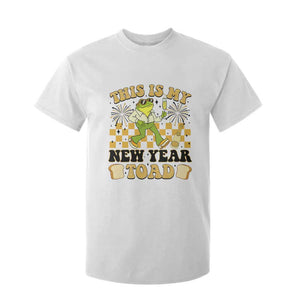 Funny New Years Eve T Shirt For Kid This Is My New Year Toad Frog Pun TS11 White Print Your Wear