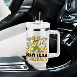 Funny New Years Eve Tumbler With Handle This Is My New Year Toad Frog Pun TS11 Print Your Wear