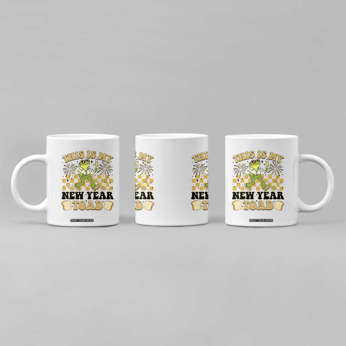 Funny New Years Eve Coffee Mug This Is My New Year Toad Frog Pun TS11 Print Your Wear
