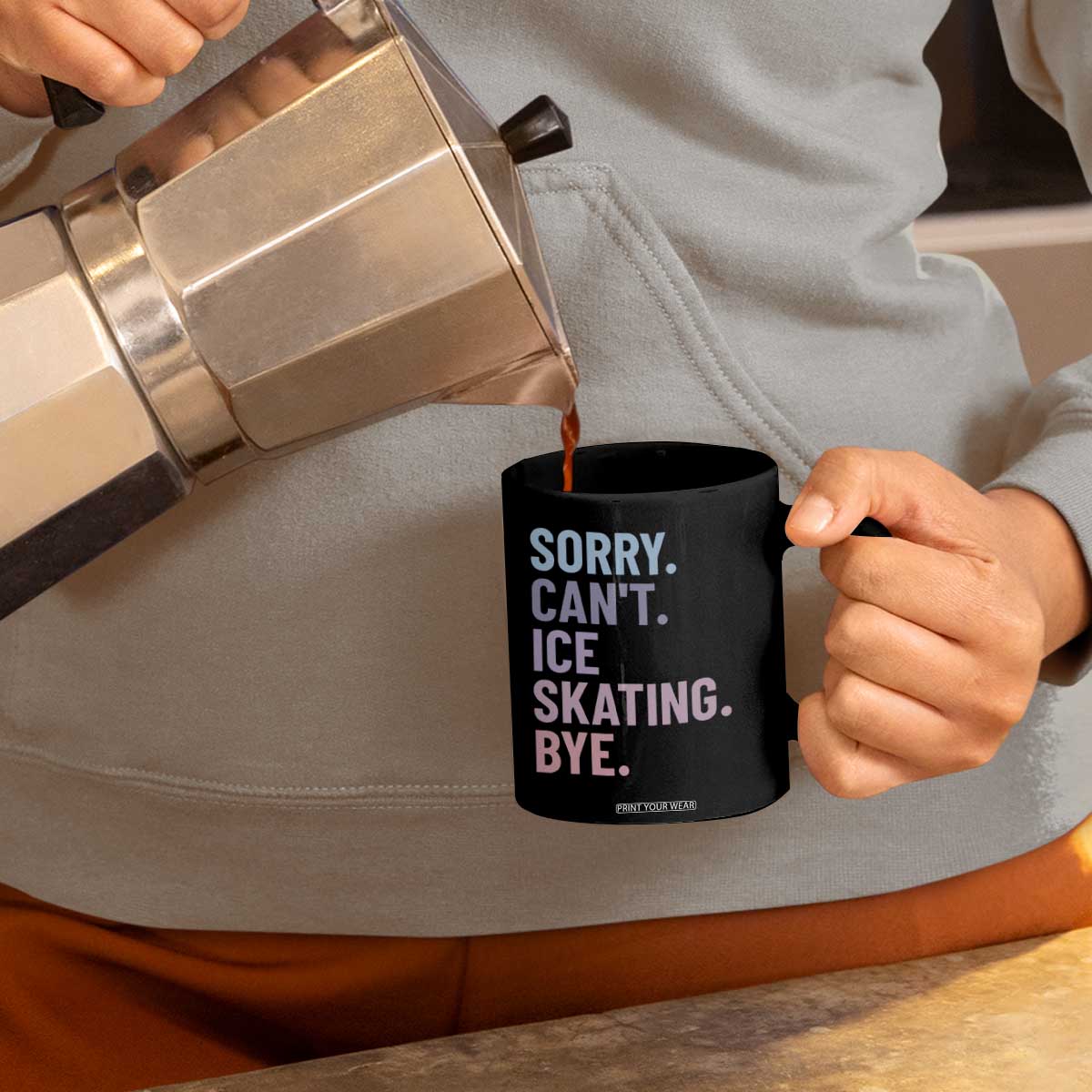 Sorry Cant Ice Skating Bye Coffee Mug Funny Ice Skating Lovers TS11 Print Your Wear
