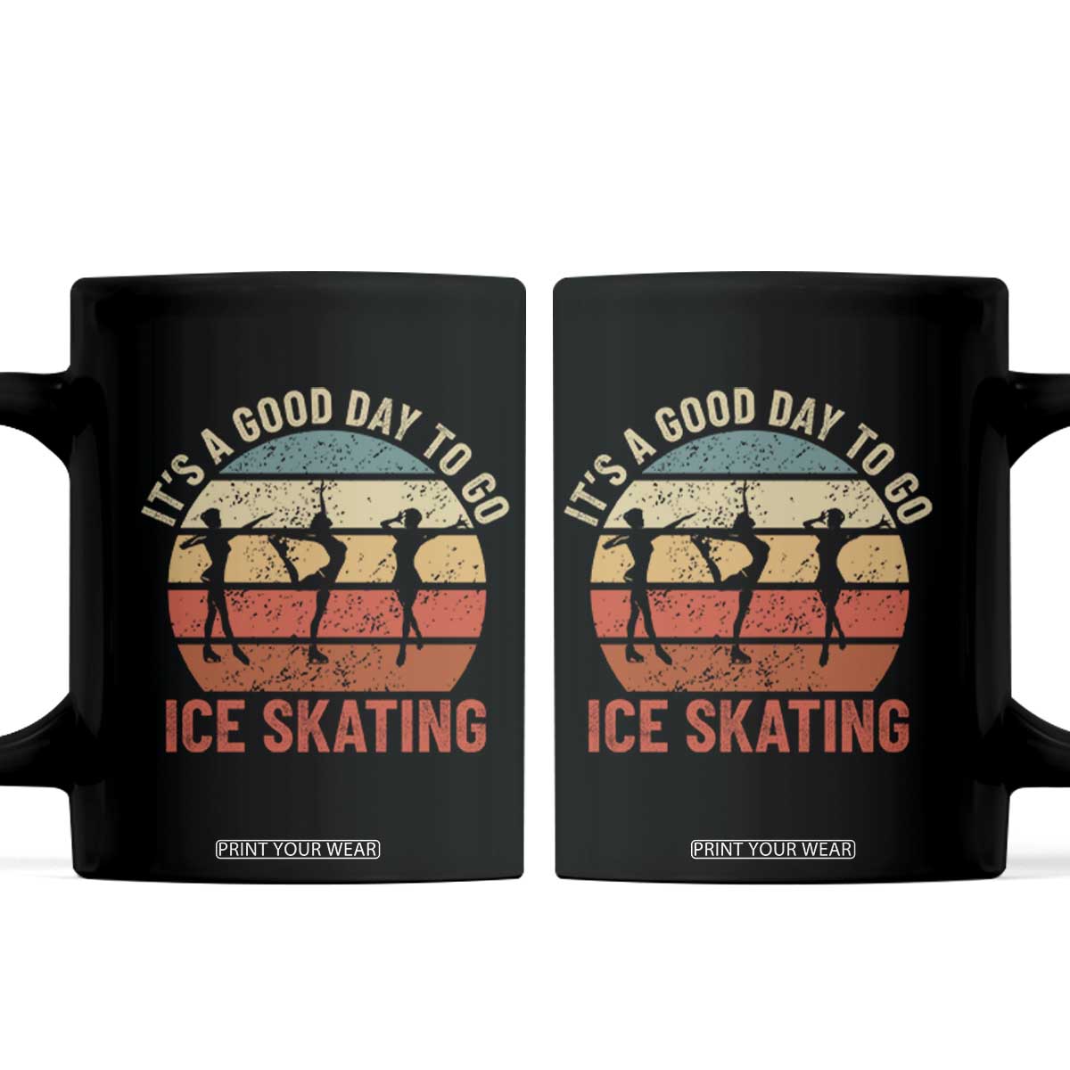 Funny It's A Good Day To Go Ice Skating Coffee Mug TS11 Black Print Your Wear