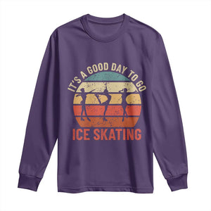Funny It's A Good Day To Go Ice Skating Long Sleeve Shirt TS11 Purple Print Your Wear