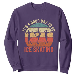 Funny It's A Good Day To Go Ice Skating Sweatshirt TS11 Purple Print Your Wear