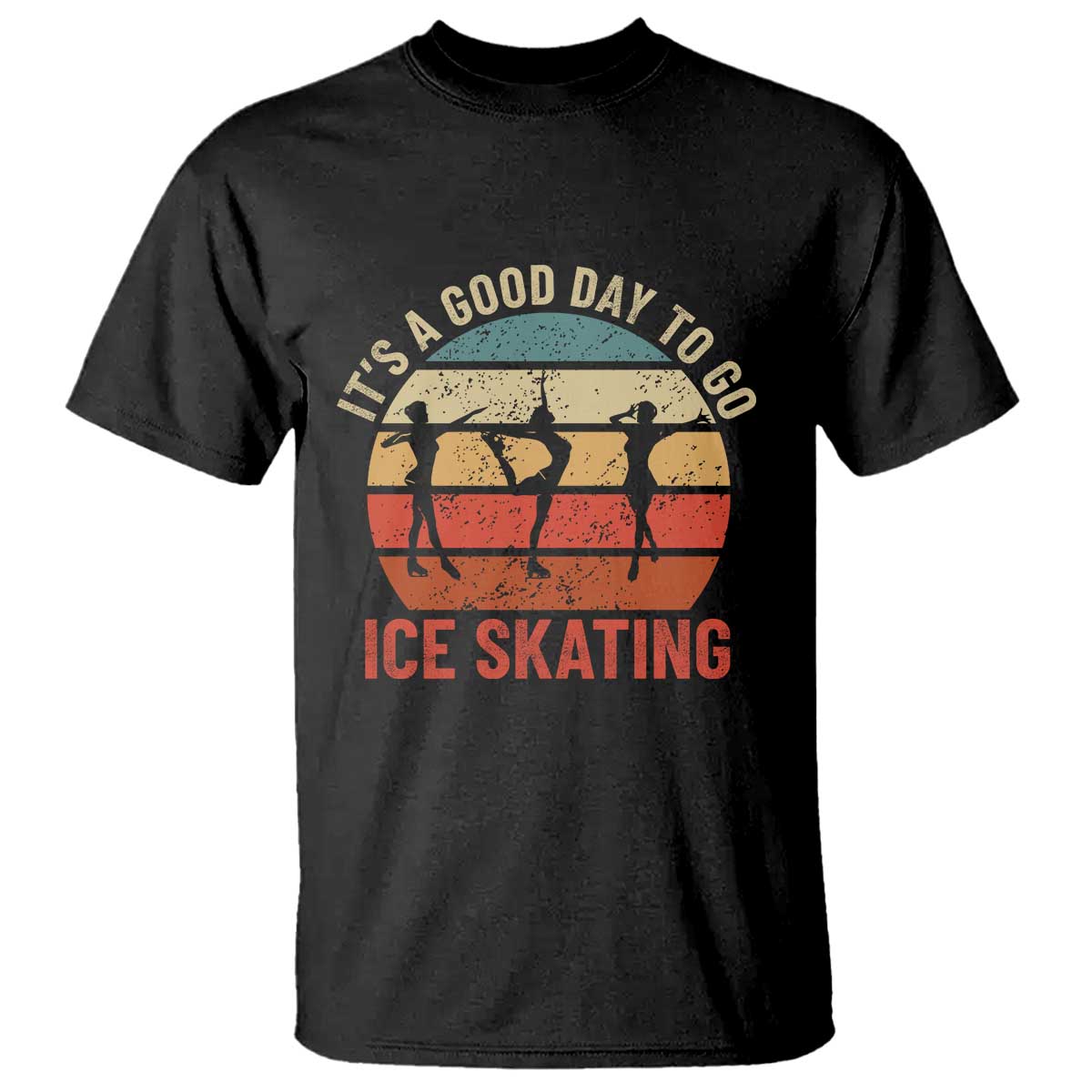 Funny It's A Good Day To Go Ice Skating T Shirt TS11 Black Print Your Wear