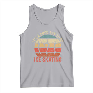 Funny It's A Good Day To Go Ice Skating Tank Top TS11 Athletic Heather Print Your Wear