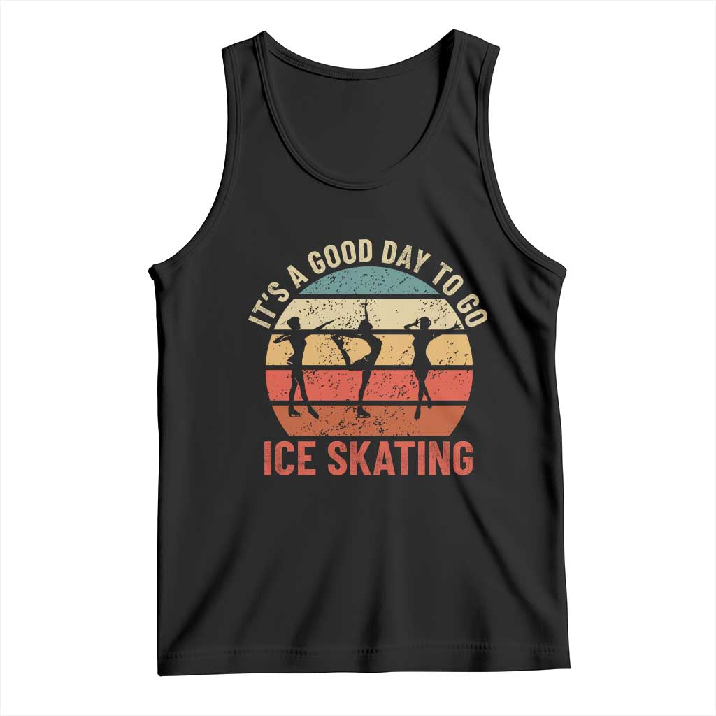 Funny It's A Good Day To Go Ice Skating Tank Top TS11 Black Print Your Wear