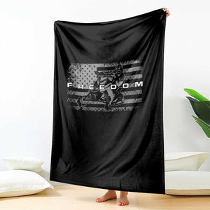 American Flag Snowmobile Freedom Winter Sport Throw Blanket TS11 Print Your Wear