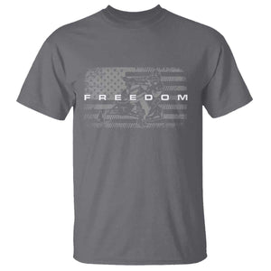 American Flag Snowmobile Freedom Winter Sport T Shirt TS11 Charcoal Print Your Wear