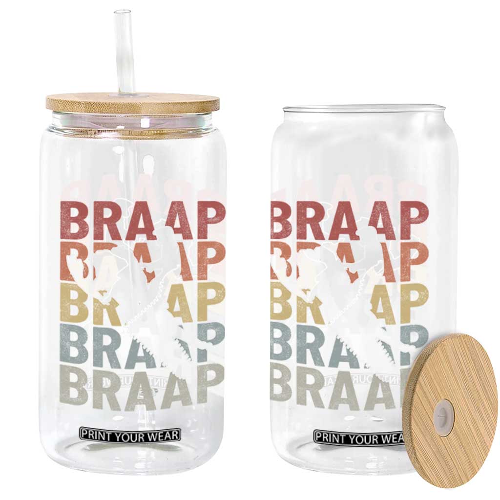 Snowmobile Braaap Glass Can Retro Snowcross Snow Sled Winter Sport TS11 Print Your Wear