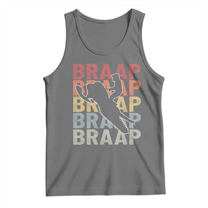 Snowmobile Braaap Tank Top Retro Snowcross Snow Sled Winter Sport TS11 Black Heather Print Your Wear