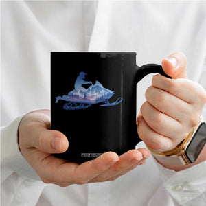 Snowmobile Snow Mountain Forest Snowmobiling Winter Sport Coffee Mug TS11 Print Your Wear