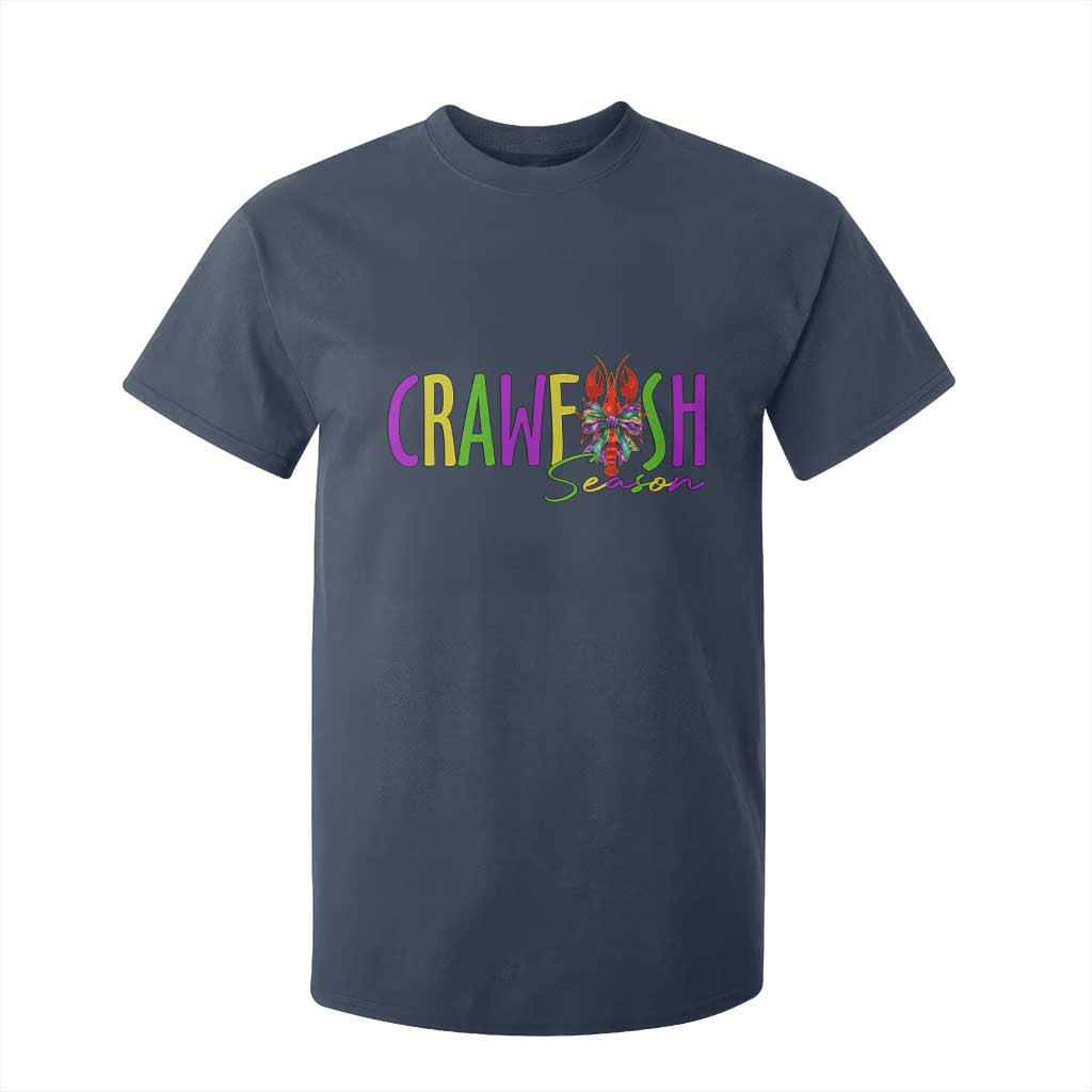 Funny Mardi Gras Cajun Crawfish Season T Shirt For Kid TS11 Navy Print Your Wear