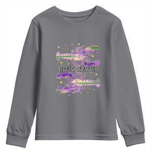 Funny Cajun Crawfish Boil Mardi Gras Youth Sweatshirt What's Crackin TS11 Charcoal Print Your Wear