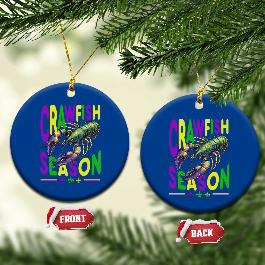 Funny Cajun Crawfish Boil Mardi Gras Ceramic Ornament Crawfish Season Fleur De Lis TS11 1pc Blue Print Your Wear
