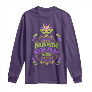 Funny The Original Mardi Gras Mobile Alabama Est 1703 Long Sleeve Shirt TS11 Purple Print Your Wear