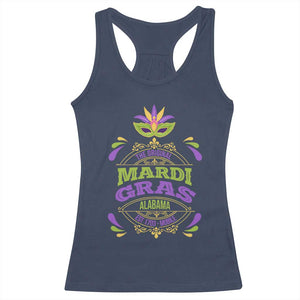 Funny The Original Mardi Gras Mobile Alabama Est 1703 Racerback Tank Top TS11 Navy Print Your Wear