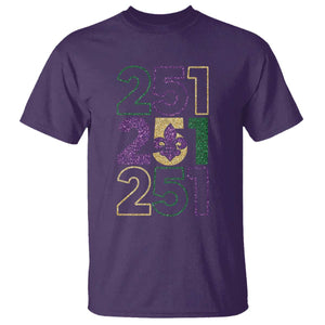 Funny Mobile Mardi Gras 251 T Shirt Glitter Print Area Code TS11 Purple Print Your Wear