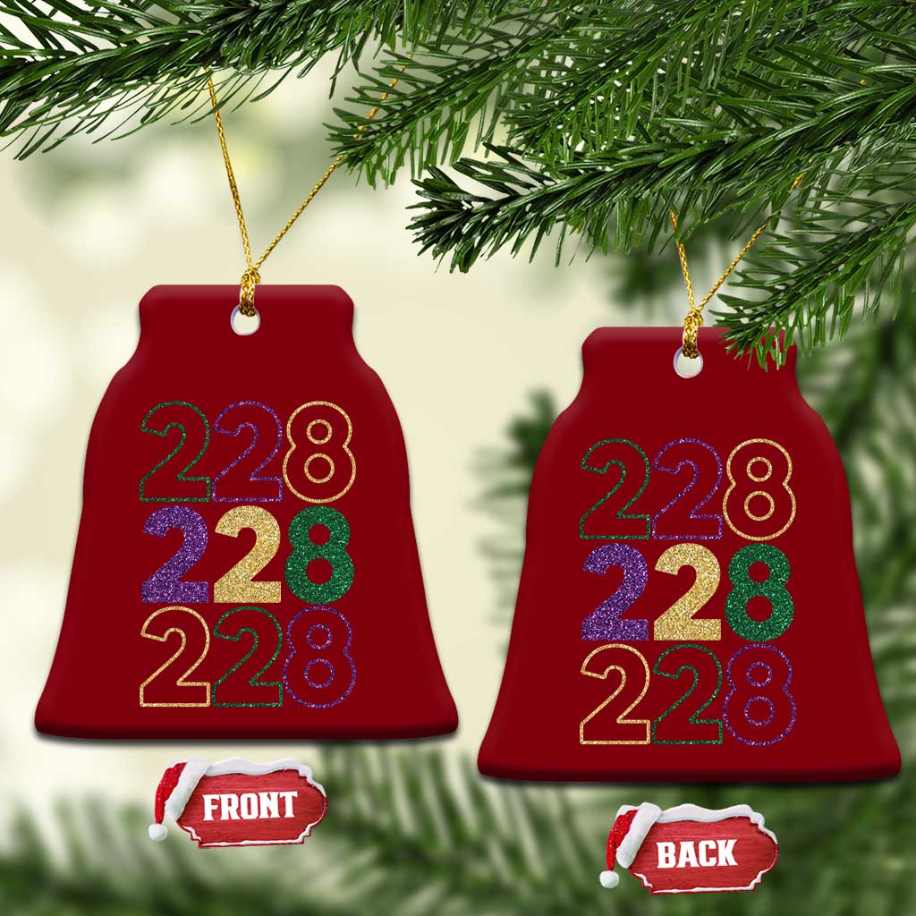 Funny The Coast Mardi Gras 228 Ceramic Ornament Glitter Print Area Code TS11 Print Your Wear