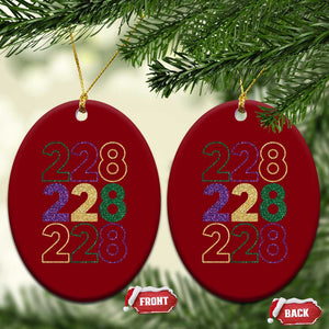 Funny The Coast Mardi Gras 228 Ceramic Ornament Glitter Print Area Code TS11 Print Your Wear