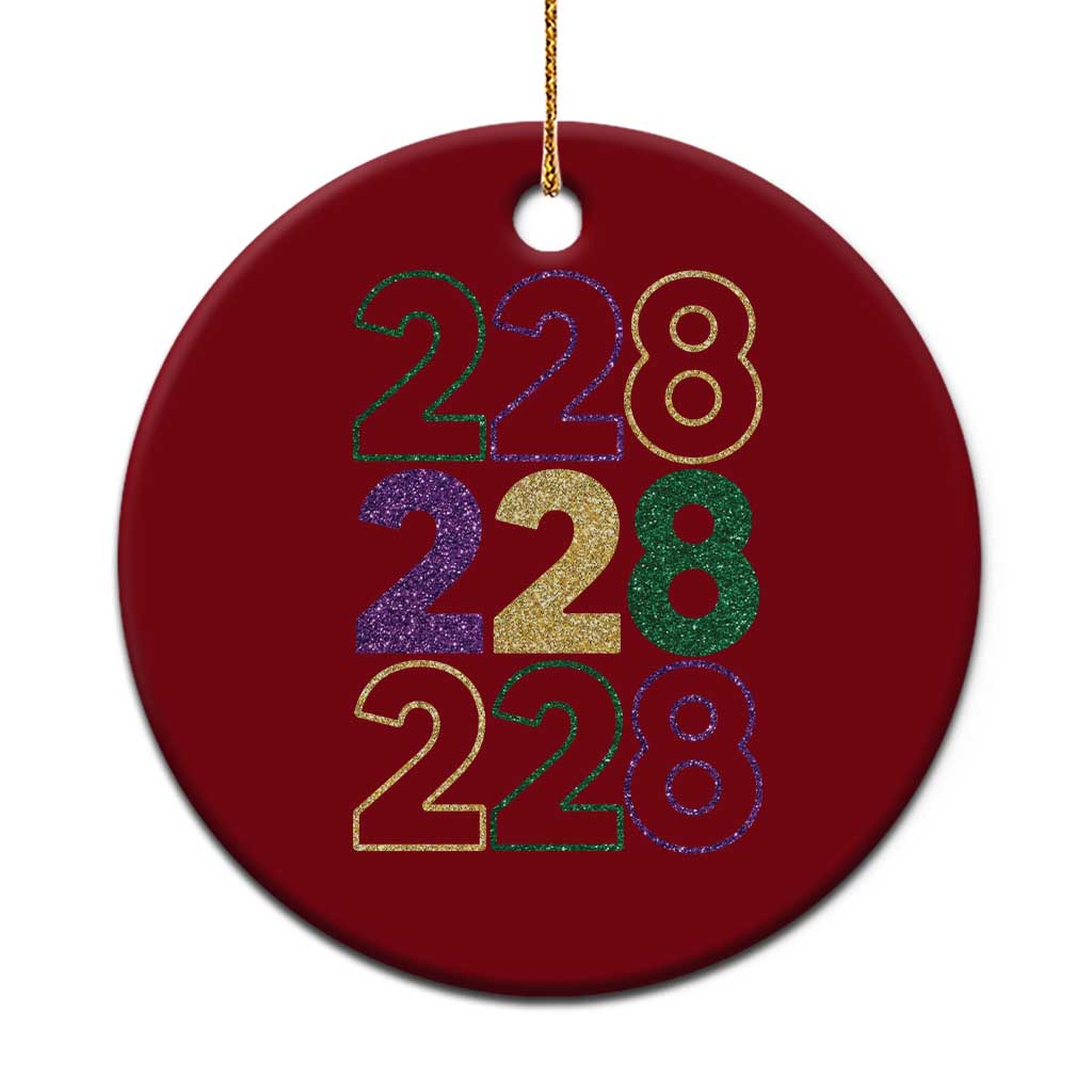 Funny The Coast Mardi Gras 228 Ceramic Ornament Glitter Print Area Code TS11 1pc Red Print Your Wear