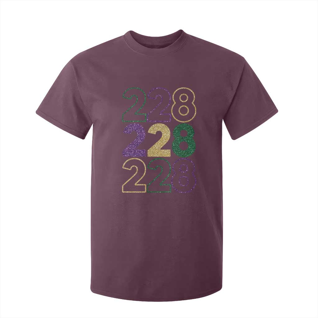 Funny The Coast Mardi Gras 228 T Shirt For Kid Glitter Print Area Code TS11 Maroon Print Your Wear