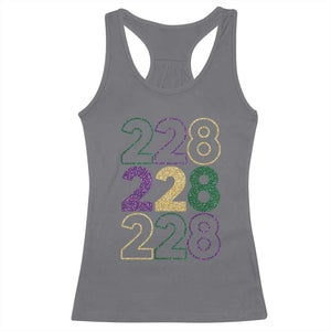 Funny The Coast Mardi Gras 228 Racerback Tank Top Glitter Print Area Code TS11 Charcoal Print Your Wear