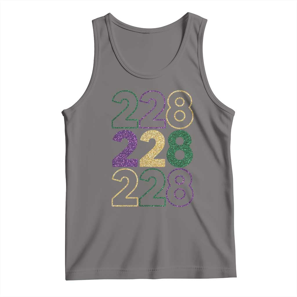 Funny The Coast Mardi Gras 228 Tank Top Glitter Print Area Code TS11 Deep Heather Print Your Wear