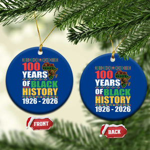 100 Years Of Black History 1926 2026 Centennial Ceramic Ornament Africa Map TS11 1pc Blue Print Your Wear