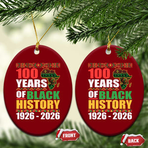 100 Years Of Black History 1926 2026 Centennial Ceramic Ornament Africa Map TS11 Print Your Wear
