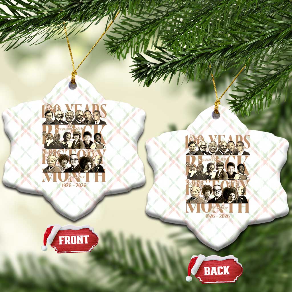 100 Years Of Black History Month Ceramic Ornament African American Historical Figures TS11 Print Your Wear