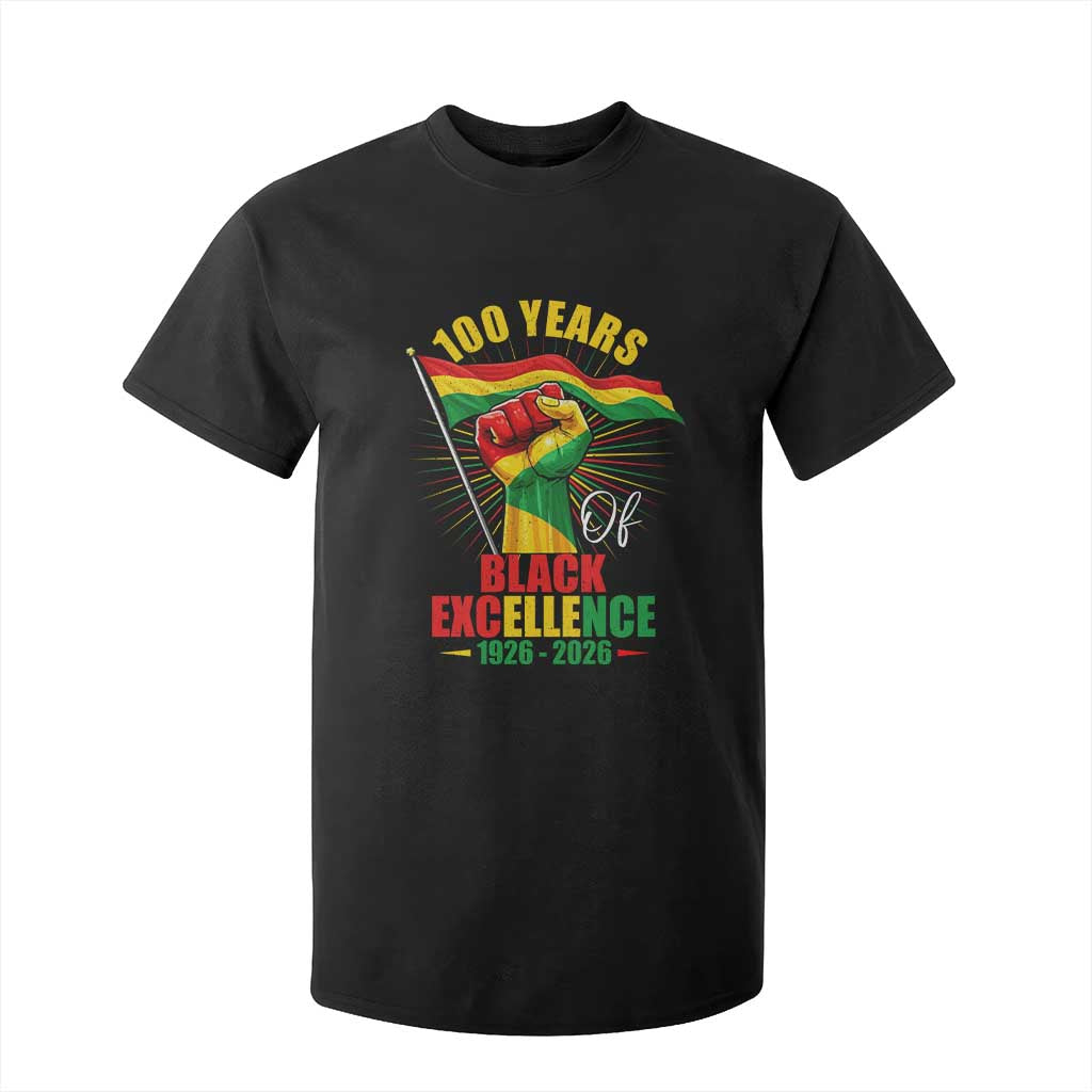 100 Years Of Black Excellence T Shirt For Kid Centennial Black History Month TS11 Black Print Your Wear