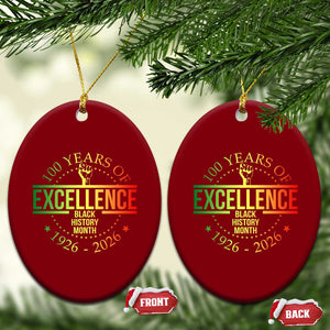 100 Years Of Excellence Black History Month 1926 2026 Ceramic Ornament TS11 Print Your Wear