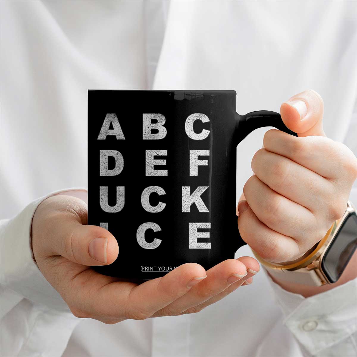 Funny Fuck Ice Protest Resistance Coffee Mug Political Alphabet Graphic TS11 Print Your Wear