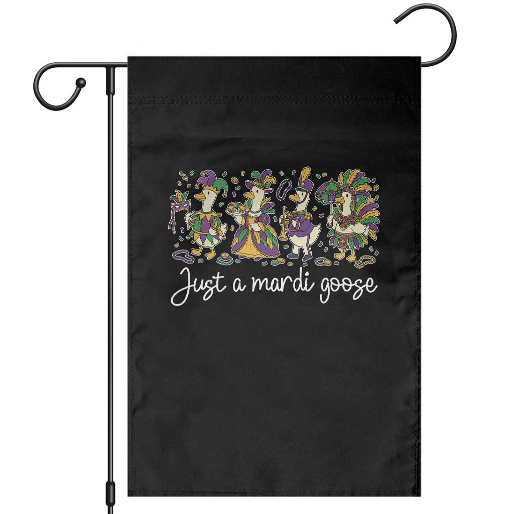 Goose Mardi Gras Garden Flag Funny Just A Mardi Goose New Orleans Carnival TS11 Black Print Your Wear